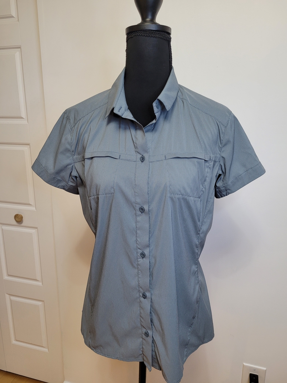 Arc'teryx Fernie Women's Short-Sleeve Button-Down Shirt in Light Gray - Medium